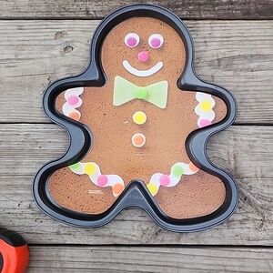 Wilton Gingerbread Man Baking Mold with Colorful Accents